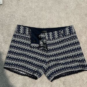 Size 12 blue patterned shorts